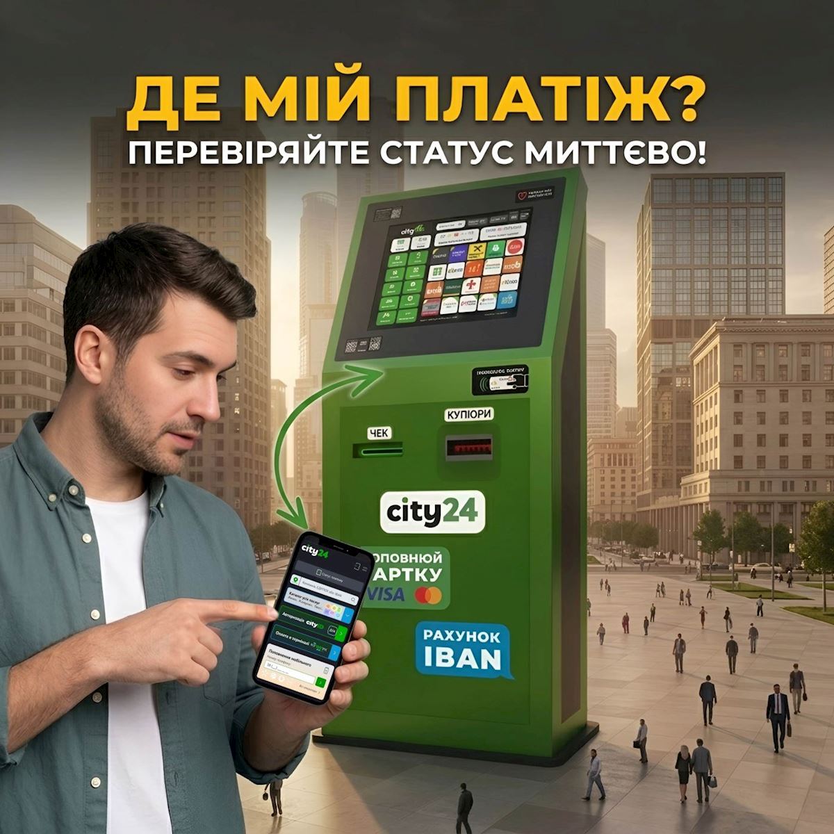 Не только в терминале: как быстро и удобно узнать статус вашего платежа в city24